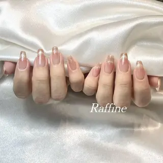 ネイル RAFFINE 月🦋🩵のネイルデザイン