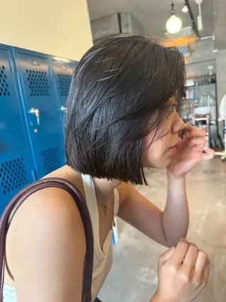 ショート レイヤーカット\ウル フ　chinatsuのヘアスタイル