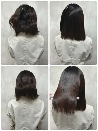 ミディアム 満足度⭕️縮毛矯正師 谷口にお任せを👍のヘアスタイル