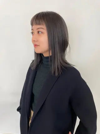 ミディアム 田中 碧のヘアスタイル