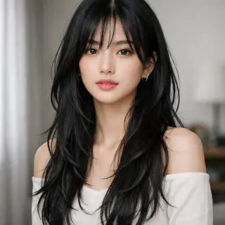 ロング 🖤韓国系🇰🇷カ ラー/kokona❕のヘアスタイル