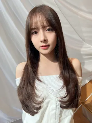 ミディアム カラー 望月威吹/表参道/レ イヤー/似合わせのヘアスタイル