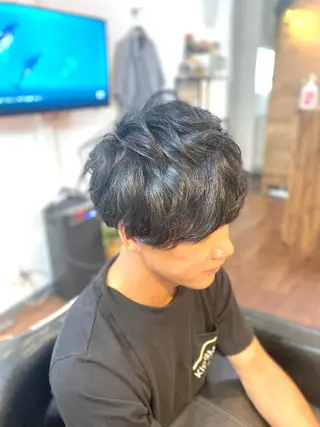 ミディアム メンズ Lizir ルズィール所属・Luzir⭐︎ GEN⭐︎のヘアスタイル