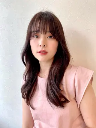 ロング カラー 盛れる韓国ヘア🩰/ 透明感カラー/華のヘアスタイル