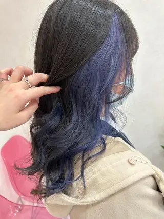 セミロング カラー ハイトーン/韓国風 🤍Nacchi🐈のマツエク・マツパデザイン