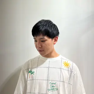 メンズ ワタナベ モカ🦢ダブルカラーのヘアスタイル