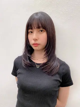 ミディアム カラー Paddle所属・似合わせレイヤー/ レイヤーパーマ/高倉のヘアスタイル