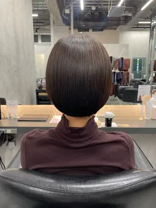 ショート カラー レイヤー×顔周 り×髪質改善/MIUのヘアスタイル