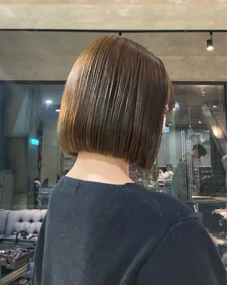 ミディアム カラー パーマ ヘアアレンジ ✂️ボブ特化 🌷喜美花のヘアスタイル