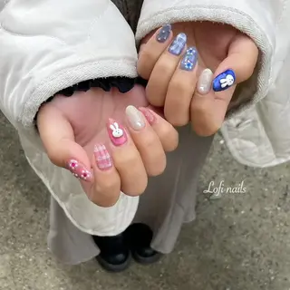 セミロング ネイル Lofi nails ゆきこのネイルデザイン