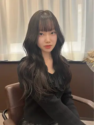 ロング カラー 韓国×髪質改善カラー 💎hinaのヘアスタイル
