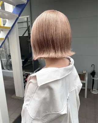 ミディアム カラー lani 天神大名/ブリーチのヘアスタイル