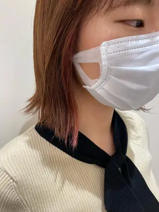 ミディアム 髪質改善/白髪ぼかし レイヤー 🌱千咲季のヘアスタイル