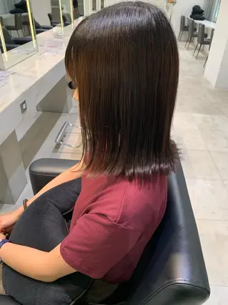 ミディアム 🫧透明感カラー/ ボブ/小笠原汐海🪽のヘアスタイル