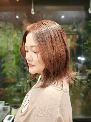 ミディアム カラー JOWIN hair design room所属・柏 康孝のヘアスタイル
