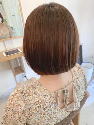 ミディアム カラー 【髪質改善】【美髪】 【ツヤ髪】ほしのちりのヘアスタイル