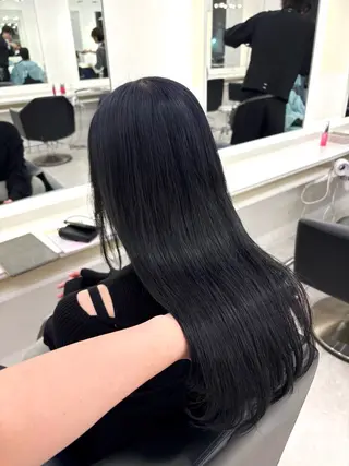 ロング カラー ParveMix 楠本結菜のヘアスタイル