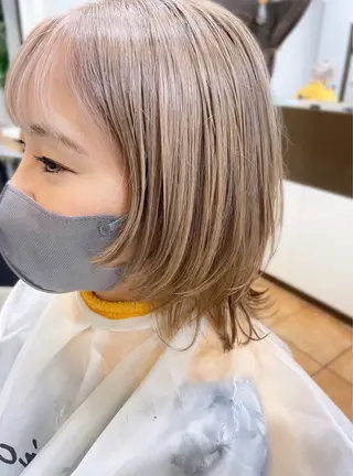 ミディアム カラー SOYON なんば店所属・水島 真彩のヘアスタイル