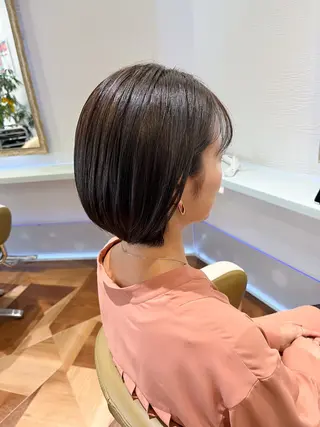 ショート NALU藤沢所属・藤沢NALU/透明感 カラー/アノウタカシのヘアスタイル