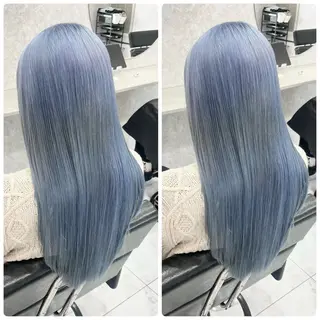 ロング 🦋ハイトーン🦋 石山 希理🦋のヘアスタイル