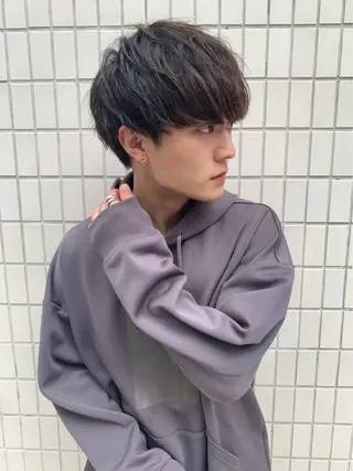 メンズ シャドウパーマ/ 波巻きパーマ/三鷹のヘアスタイル