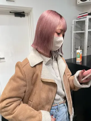 ミディアム カラー パーマ ヘアアレンジ メンズ キッズ ネイル マツエク・マツパ アイブロウ 艶ハイトーン/ヘア アレンジAYAKAのヘアスタイル