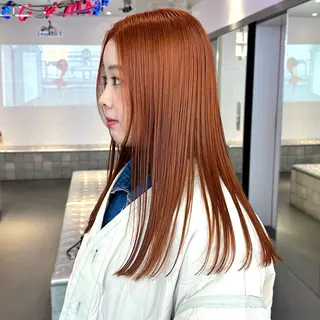 セミロング カラー 🌈艶髪ベージュ🌈 ユウトのヘアスタイル