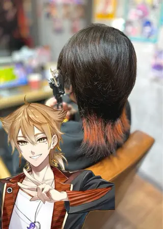 ミディアム カラー ヲタクに美容室は難しい所属・カットモデル募集中 🥀タカハシ🥀のヘアスタイル