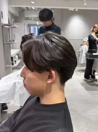 メンズ 毛流れパーマ/曲がる 縮毛矯正/原田海朱のヘアスタイル