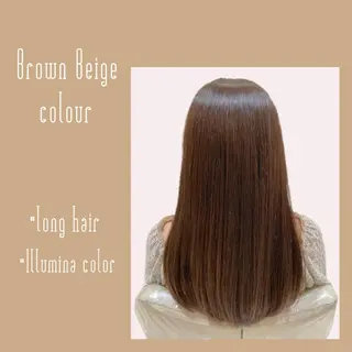 ロング カラー 樋笠 知佳のヘアスタイル