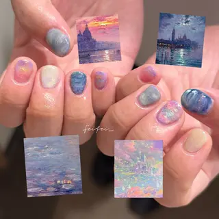 ネイル 🎀 Hiyubi._.nail 🫧所属・🎀フェイ フェイ🫧💗のネイルデザイン