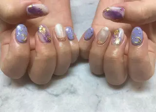 ネイル ネイルリボン 受付スタッフのネイルデザイン