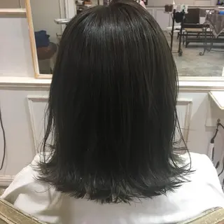 ミディアム カラー RUKA 美容院×ネイリストのヘアスタイル