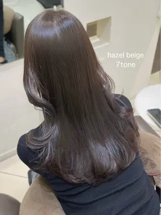 ロング 🫧オリーブカラー/ 酸性縮毛矯正銀座🫧のヘアスタイル