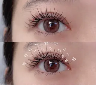 マツエク・マツパ Angela エステサロンのマツエク・マツパデザイン