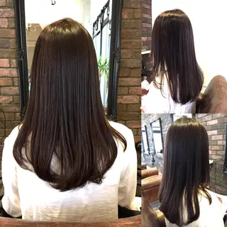 セミロング ロング カラー パーマ olga所属・松尾謙佑【ハイライト LEDエクステ】のヘアスタイル