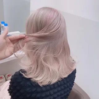 ミディアム カラー ヘアアレンジ メンズ SALOWIN所属・ハイトーン美容師 MASATOのヘアスタイル