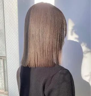 ミディアム カラー レイヤーカット/ 縮毛矯正/ミサキ💐のヘアスタイル