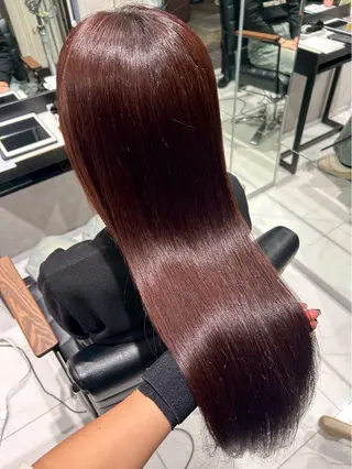 セミロング カラー 海外風パーマ 健人のヘアスタイル