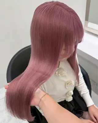 ロング カラー 表参道/ハイトーン/ みずは🎀のヘアスタイル