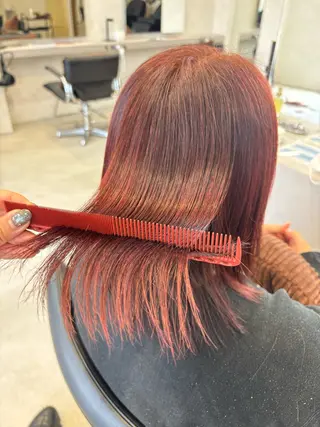 ミディアム yoshino /ナチュラル縮毛のヘアスタイル