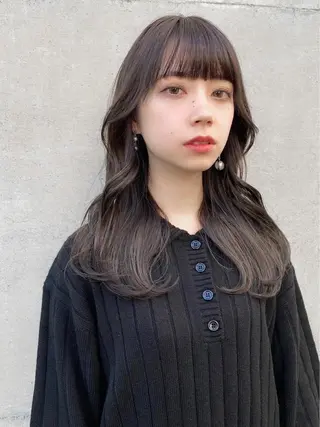 ロング カラー レイヤー/顔周り /透明感🩶高橋大のヘアスタイル