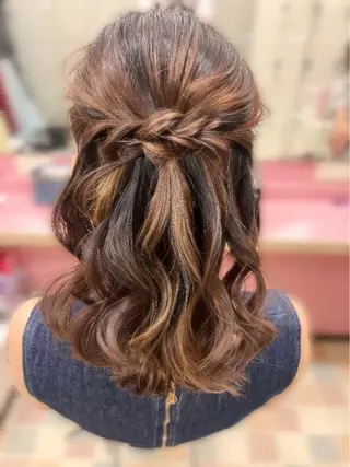 セミロング ヘアアレンジ ayahair. moe*のヘアスタイル