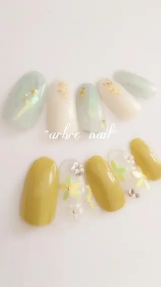 ネイル ＊arbre nail＊.アーブルネイル所属・✯.。 arbre  nail 。✯.のネイルデザイン