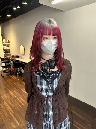 セミロング カラー ワンホンヘア ケラチン/Kaitoのヘアスタイル