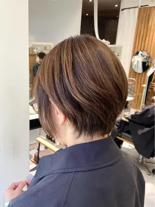 ショート カラー 🫧ゆうき🪽 髪質改善/ハイライトのヘアスタイル