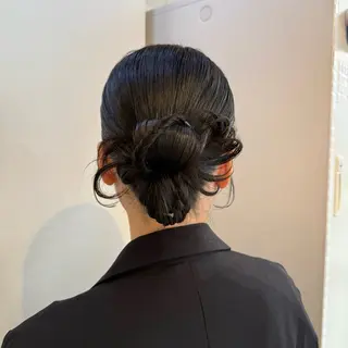 ミディアム ヘアアレンジ ヘアセット/カラー 🩰nanaのヘアスタイル