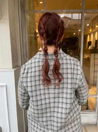 ロング ヘアアレンジ 🙃 透明感カラー/ボブのヘアスタイル