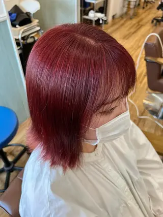 ミディアム カラー 🐰ハイトーンカラー 畠山　渡🐰のヘアスタイル
