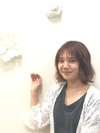 ミディアム パーマ ヘアアレンジ CesLions大井町店(セリオンオオイマチテン)所属・【セリオン大井町店】 SUZUKIのヘアスタイル